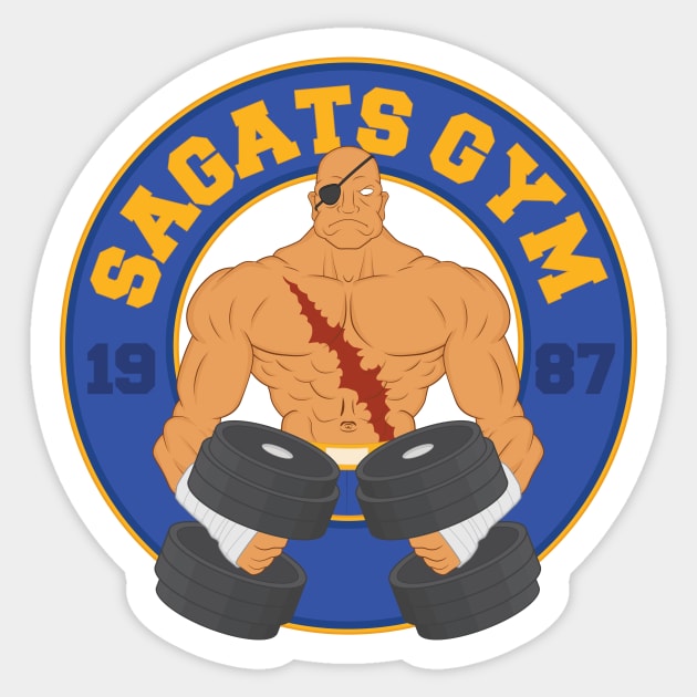 Sagat's Gym Sticker by Woah_Jonny